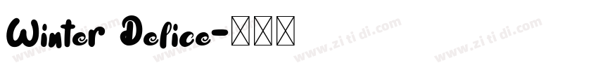 Winter Delice字体转换